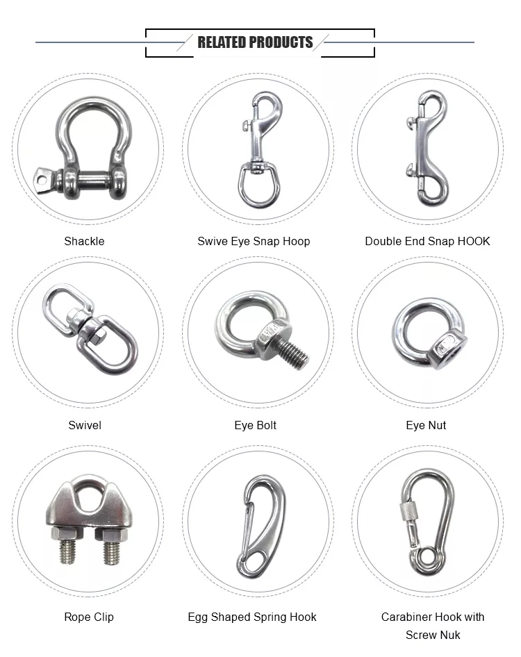 Rigging Hardware Us Type Screw Pin Anchor Shackle Bow Shackle G209 Shackle