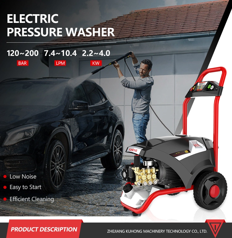 Kuhong 150bar 220V/380V Auto Start-Stop Best Power Washer Commercial Electric Pressure Washer