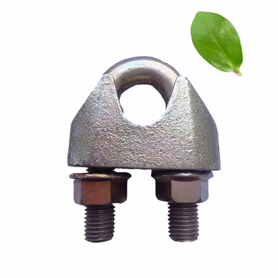 Galvanized Drop Forged Carbon Steel Rigging Hardware DIN741 Wire Rope Cable U Clamp Clip for Cable Securing